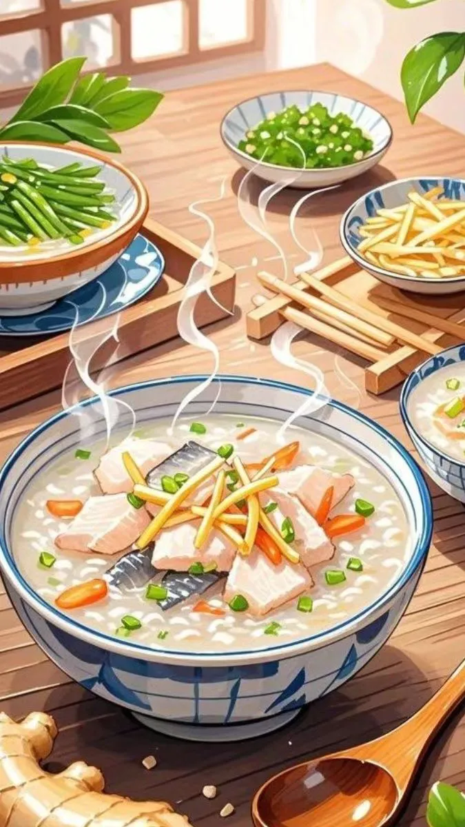 Hình nền đồ ăn cute nhẹ sáng