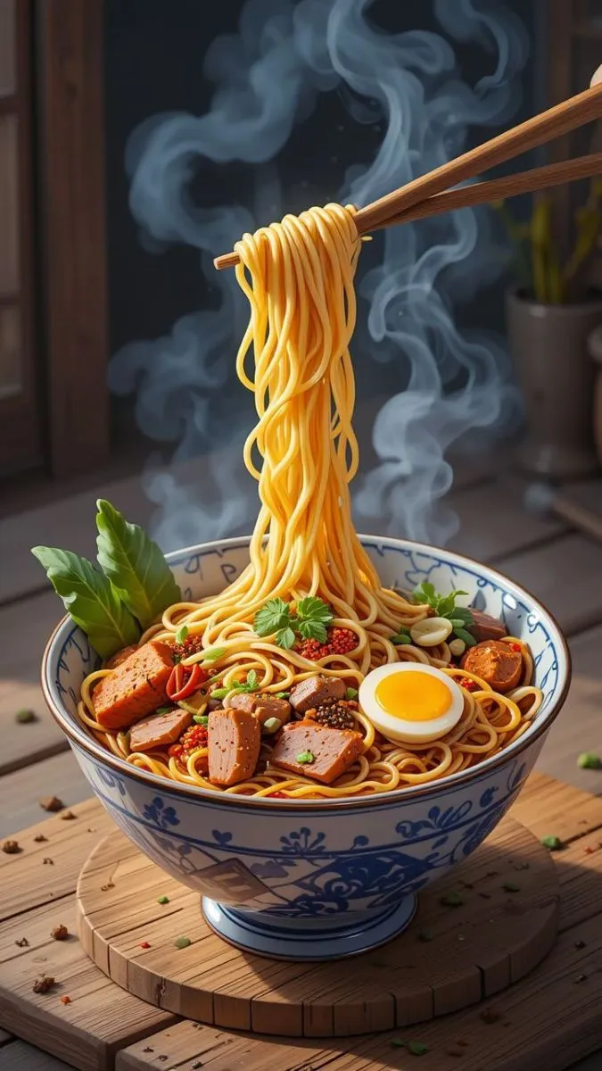 Hình nền đồ ăn cute lấp lóe