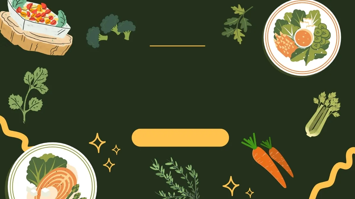 Mẫu background PowerPoint nấu ăn hoạt hình