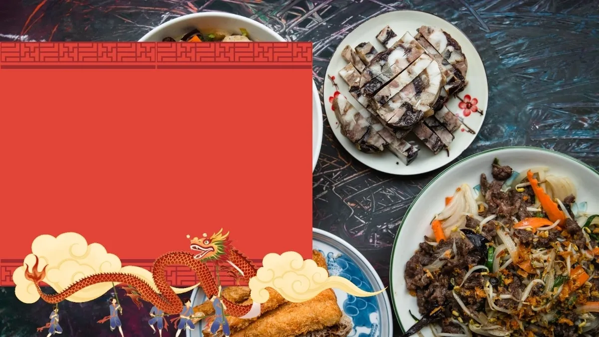 Hình nền PowerPoint món ăn Việt Nam truyền thống ngày Tết