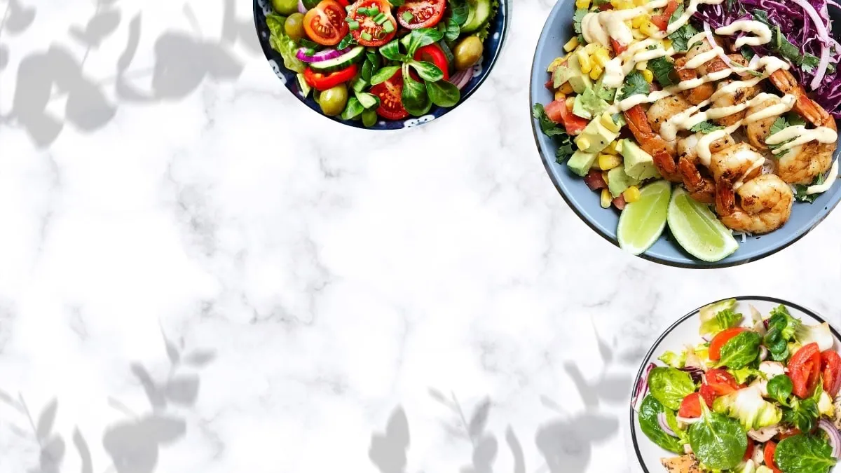 Mẫu PowerPoint nấu ăn về dinh dưỡng và thực phẩm sạch