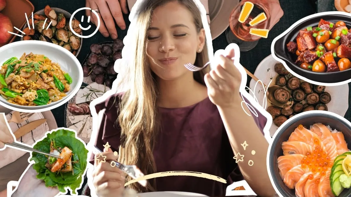 Hình nền PowerPoint nấu ăn cho vlogger chuyên nghiệp