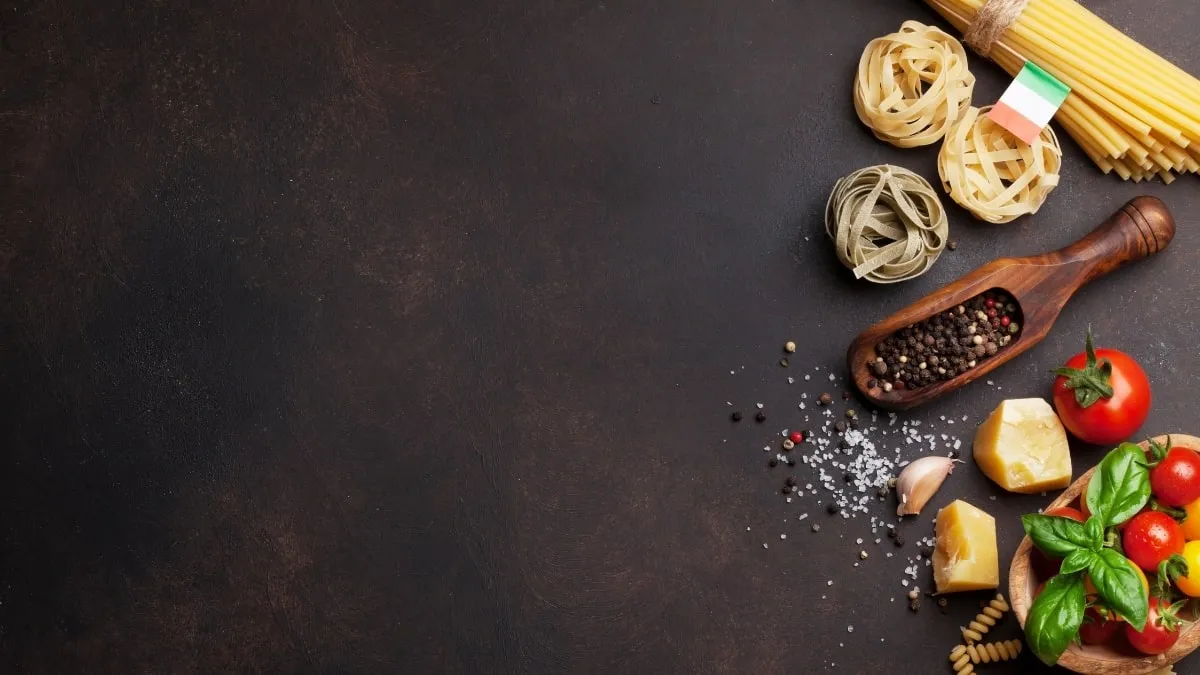 Hình nền PowerPoint nấu ăn dành cho bài giảng ẩm thực về nguyên liệu