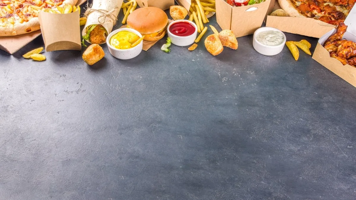 Hình nền PowerPoint nấu ăn dành cho bài giảng ẩm thực thức ăn nhanh