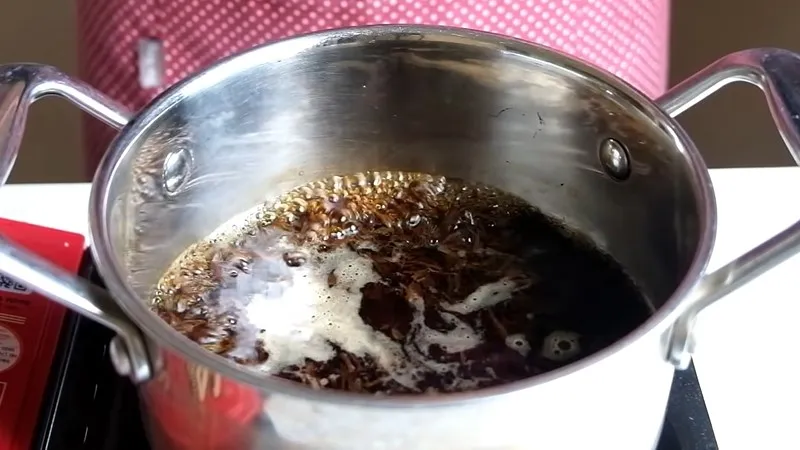 Đun trà với lửa vừa