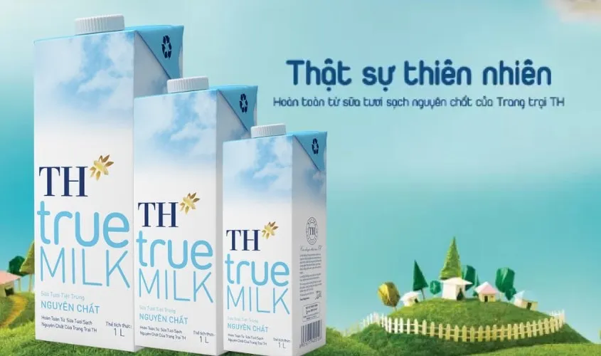 Sữa tươi tiệt trùng TH true MILK không đường 1 lít (từ 1 tuổi)