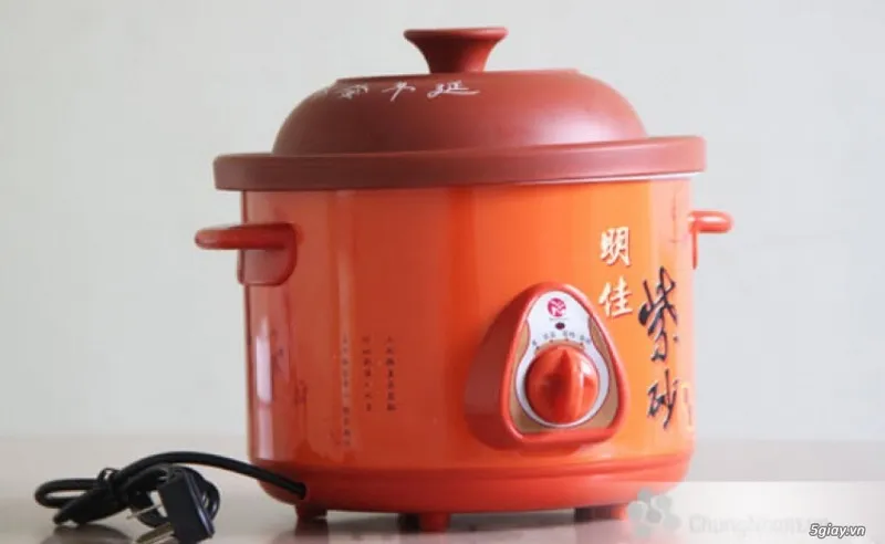 Nồi nấu chậm Trung Quốc phiên bản điện cơ thường chỉ có 1 nút xoay như hình hoặc một nút công tắc bật lên xuống