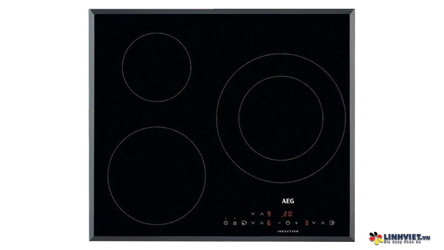 Bếp từ AEG IKB6330SFB thiết kế 3 vùng nấu hiện đại chuẩn Châu Âu