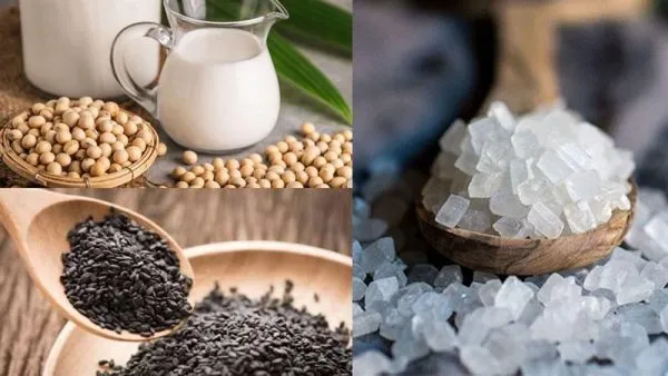 Nguyên liệu cần chuẩn bị khi nấu sữa đậu nành mè đen