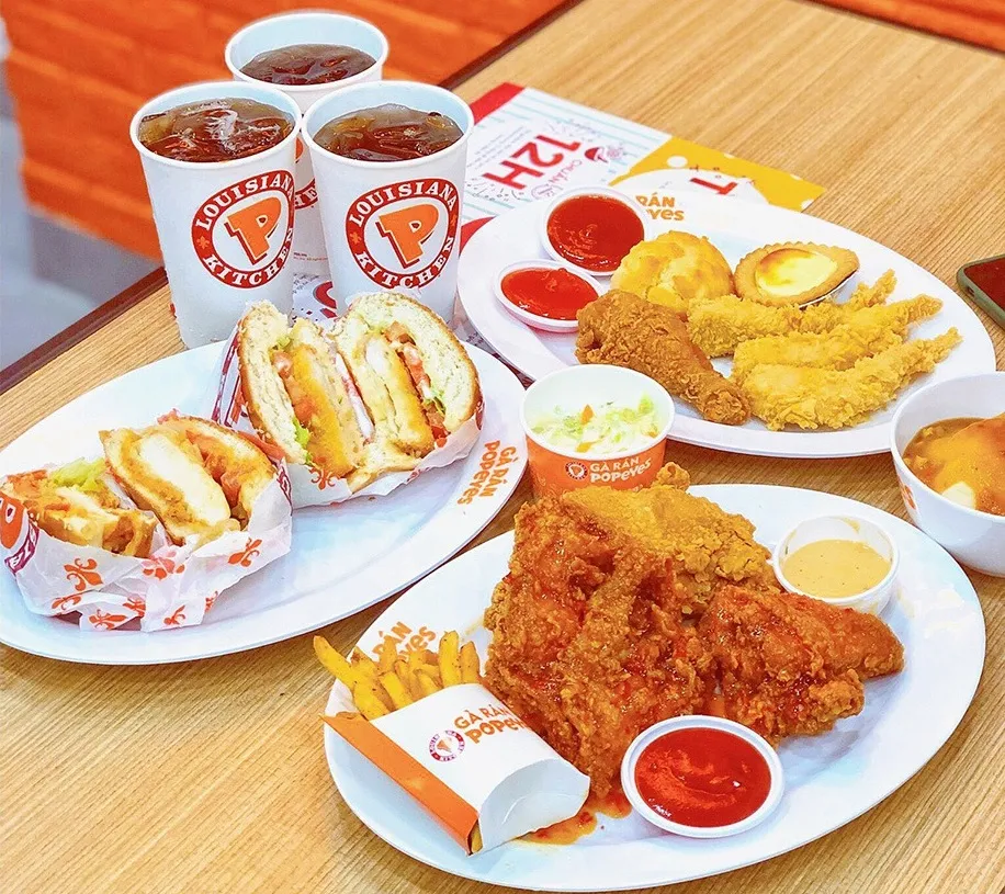 Popeyes - Gà rán giao tận nhà