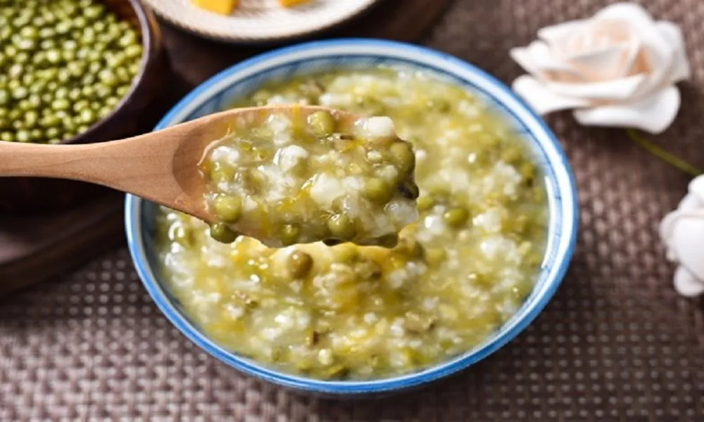 cháo đậu nấm ngô