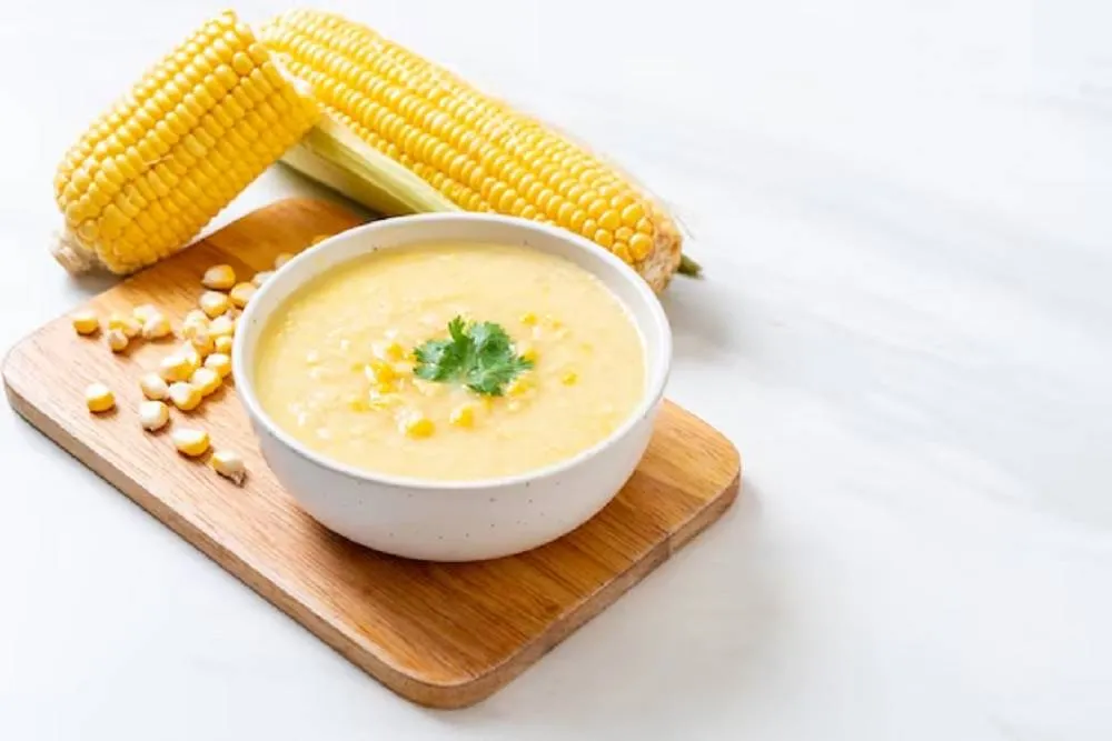 Cháo ngô ngọt sánh mịn giúp bé tăng cân đều