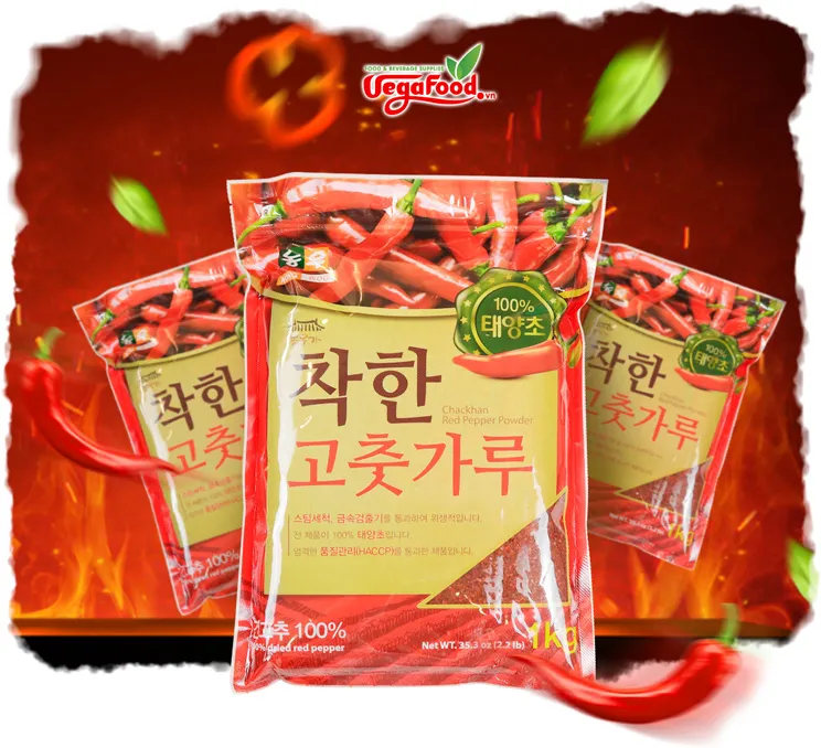 Các món ăn Hàn Quốc có màu sắc bắt mắt nhờ sử dụng bột ớt chuẩn