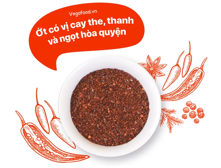 Sản phẩm bột ớt 100% tự nhiên được tuyển chọn khắt khe từ các nông trại uy tín