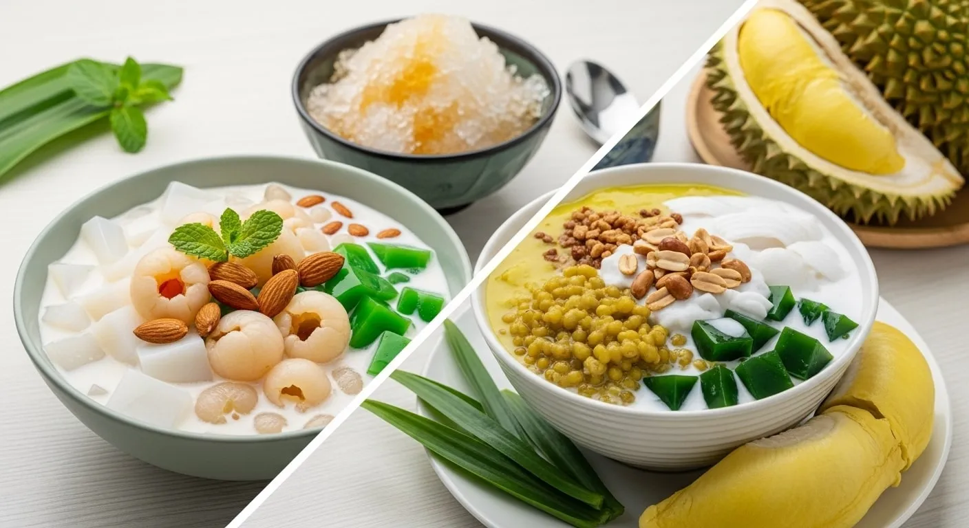 chuẩn bị nguyên liệu và dụng cụ nấu chè