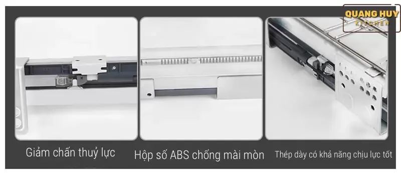 Cấu tạo hộp ABS chống mài mòn trong hệ thống ray