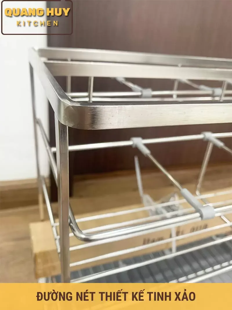 Cận cảnh từng chi tiết hoàn thiện của kệ gia vị