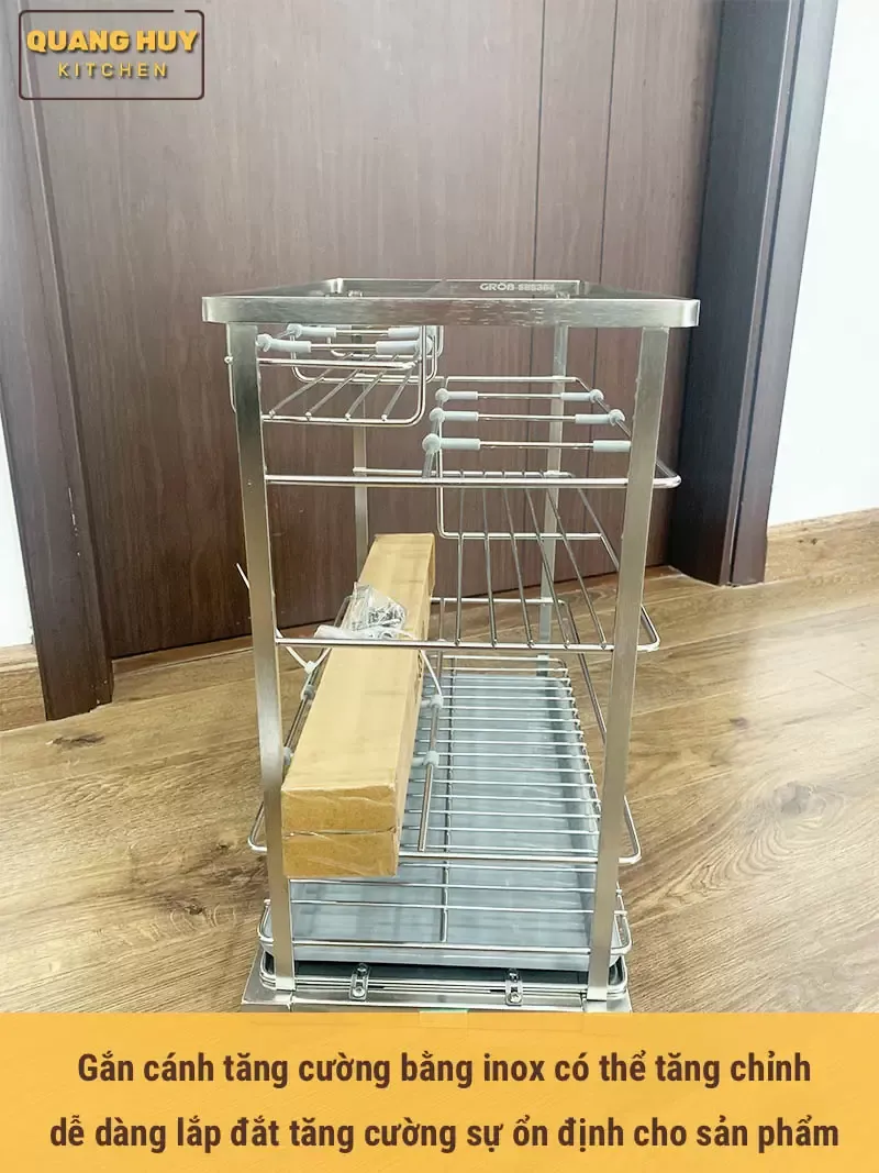 Phụ kiện gắn cánh linh hoạt giúp điều chỉnh dễ dàng