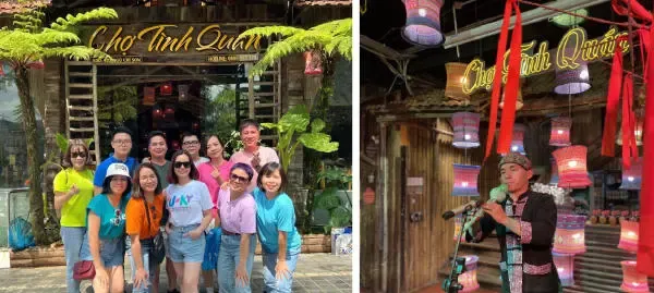 Không gian Chợ Tình Quán