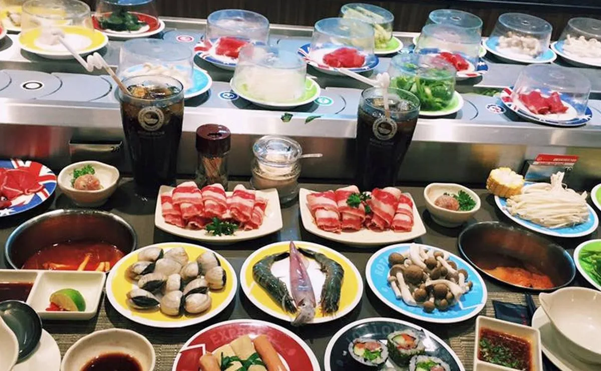 Hệ thống lẩu băng chuyền tự động tại Kichi Kichi