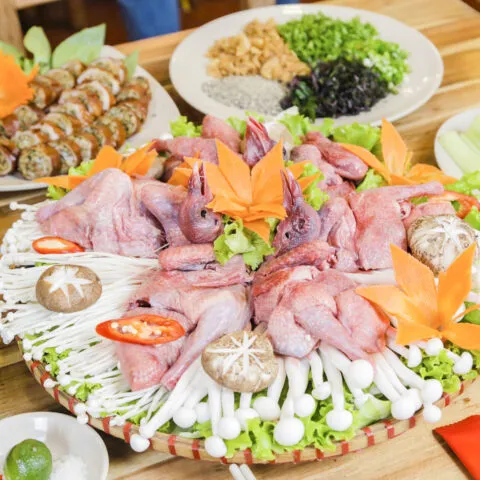 Nguyên liệu chế biến lẩu cháo chim bồ câu