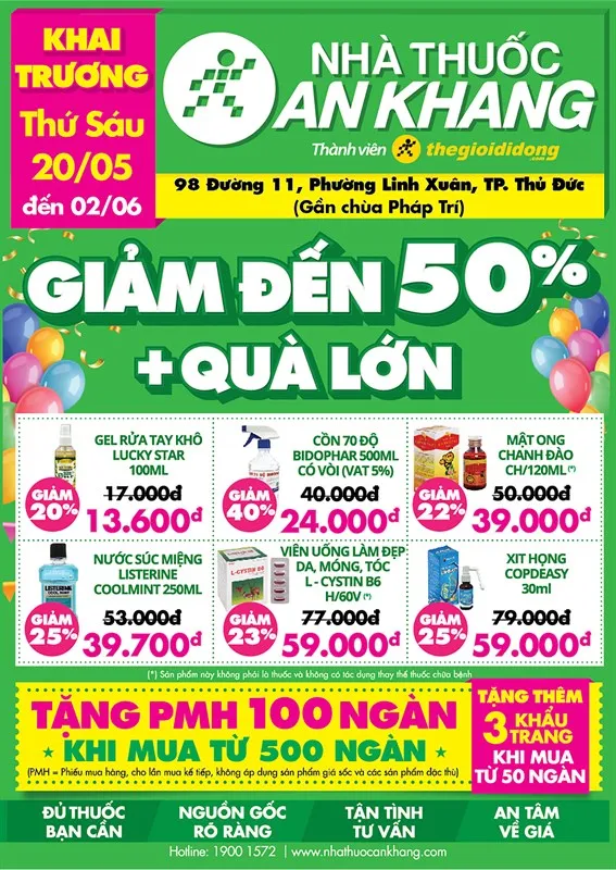 Nhà thuốc An Khang - Địa chỉ mua dụng cụ y khoa uy tín tại Thủ Đức