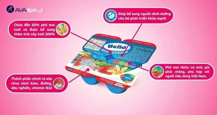 Phô mai tươi trái cây thơm ngon kích thích vị giác cho trẻ