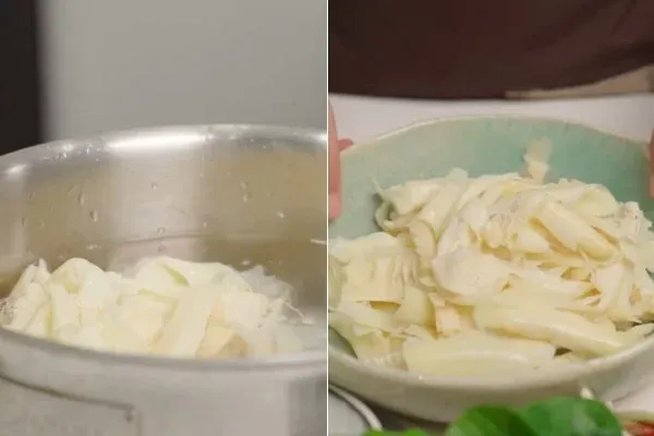 Luộc măng nhiều lần để loại bỏ chất độc