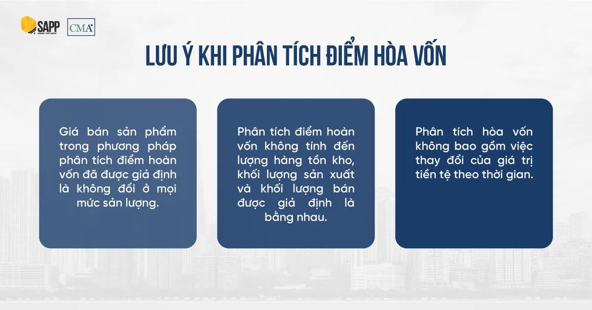 Những lưu ý quan trọng khi tính toán sản lượng hòa vốn công thức nấu ăn thực tế
