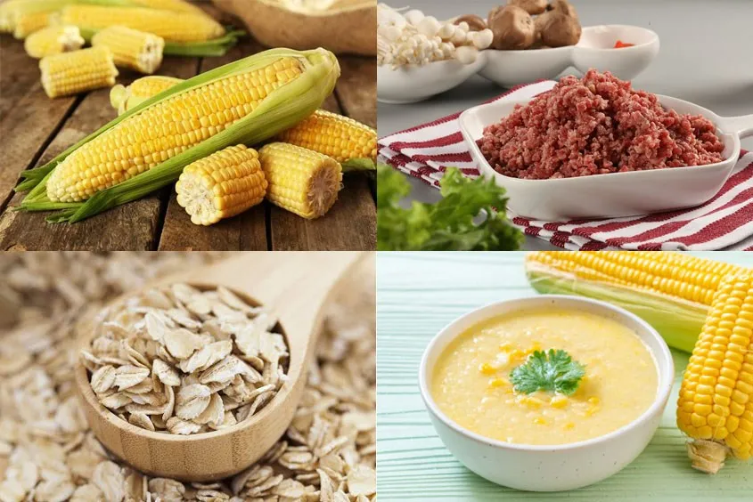 Mách mẹ các cháo thịt bò ngô ngọt cho bé ăn dặm