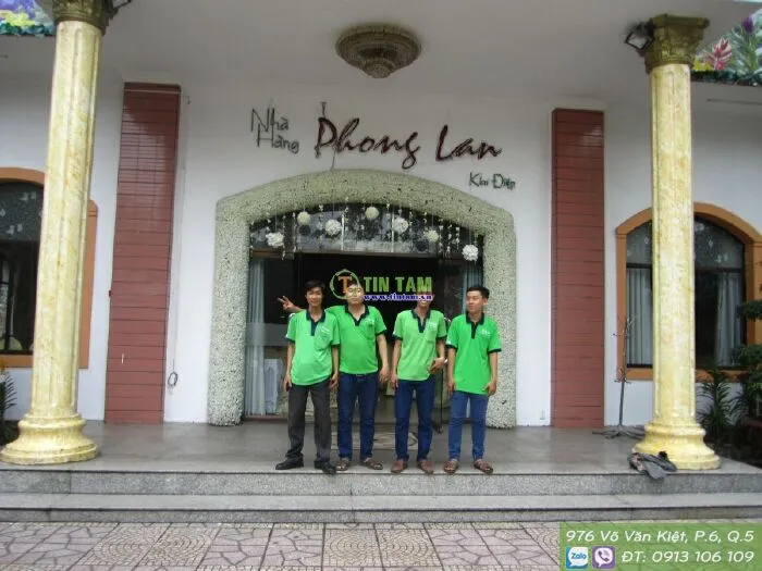 Màn vải chống nắng đường Lý Thường Kiệt - Nhà hàng Phong Lan