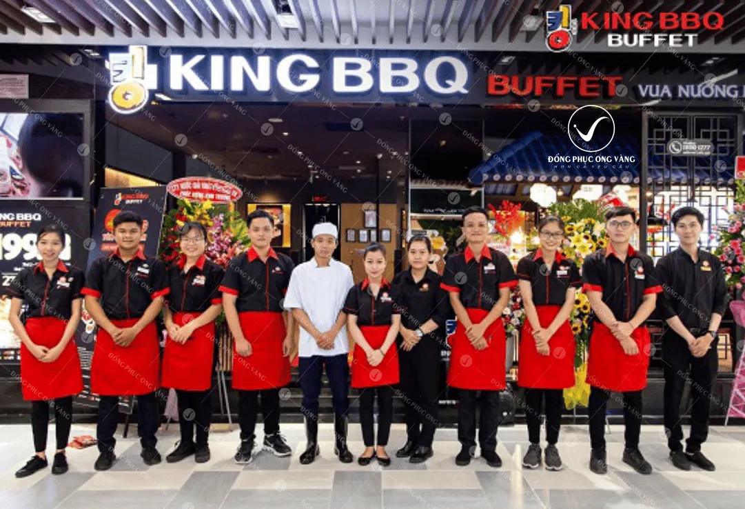 Thiết kế mẫu áo đồng phục quán ăn nhà hàng BBQ