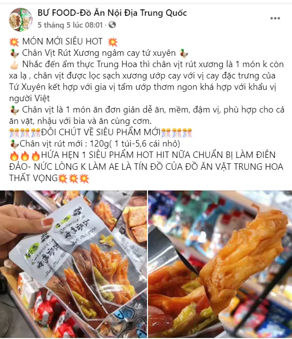 Ra mắt món mới đồ ăn vặt