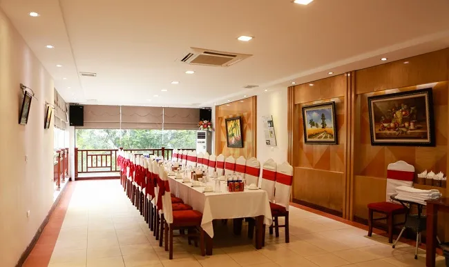 Thiết kế phòng VIP hiện đại lấy cảm hứng từ làng quê Việt