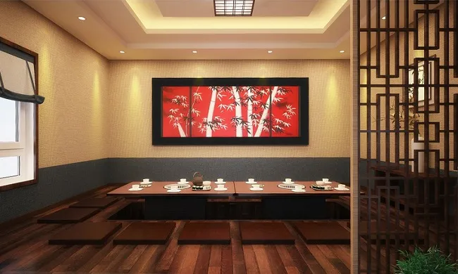 Bàn bệt truyền thống trong các phòng VIP kiểu Nhật