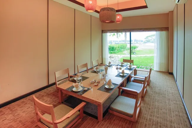 Sử dụng tre và gỗ làm chất liệu chủ đạo cho phòng VIP Nhật