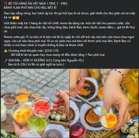 Khuyến mãi đồ ăn vặt