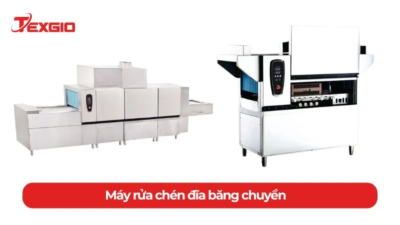 Hệ thống máy rửa bát băng chuyền công suất lớn cho nhà hàng chuyên nghiệp