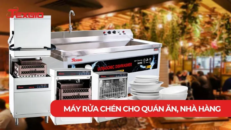 Máy rửa bát quán ăn đảm bảo vệ sinh cho bát đĩa tại nhà hàng
