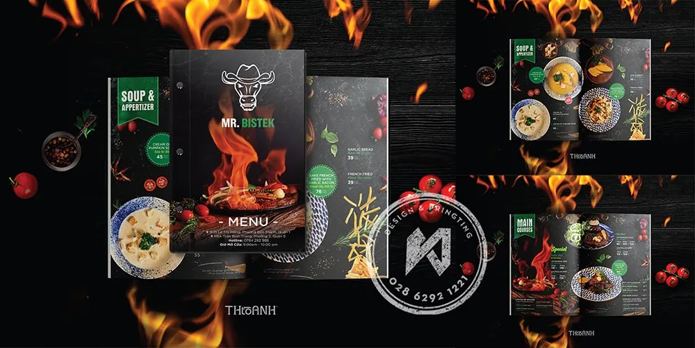 Mr Bistek - bộ in ấn menu hàng đầu