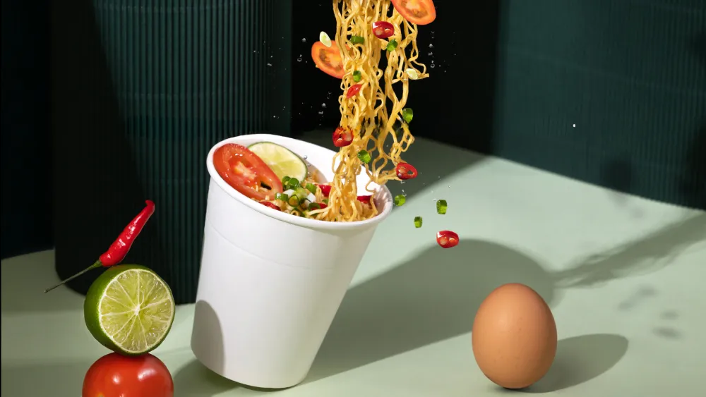 Mì ly tiện dụng cho bữa sáng cắm trại qua đêm