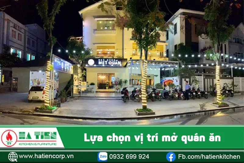 Lựa chọn vị trí mở quán