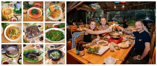 Món ăn đặc sản tại Chợ Tình Quán