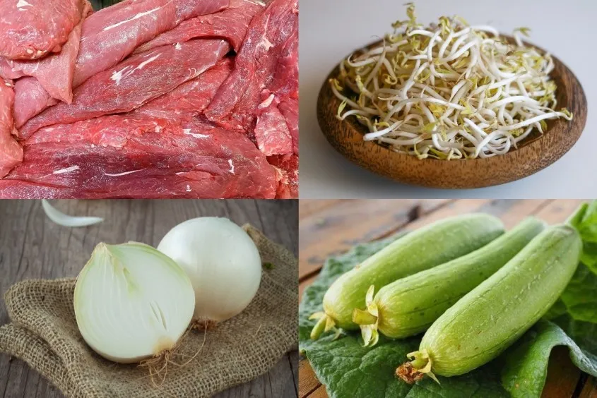 Món cháo thịt bò giá đỗ cho bé kết hợp hành tây giúp tăng đề kháng