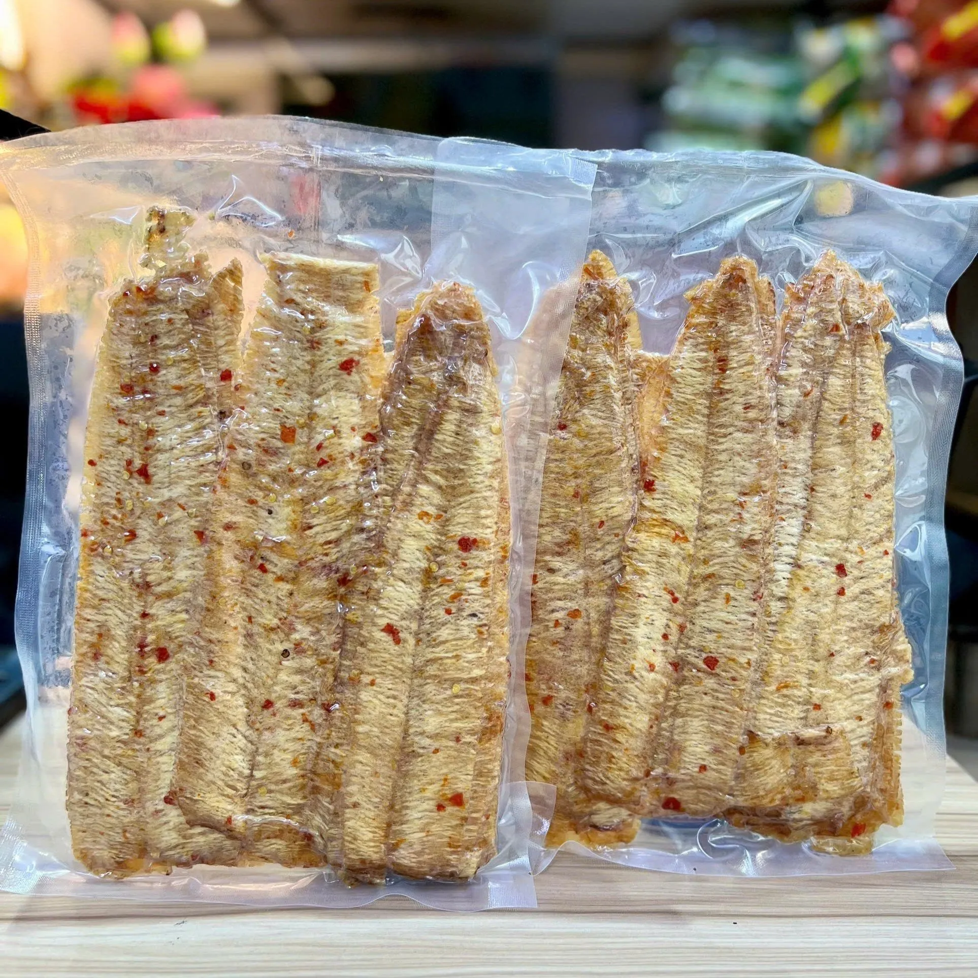 Túi mực cán tẩm gia vị hút chân không tại VOVE