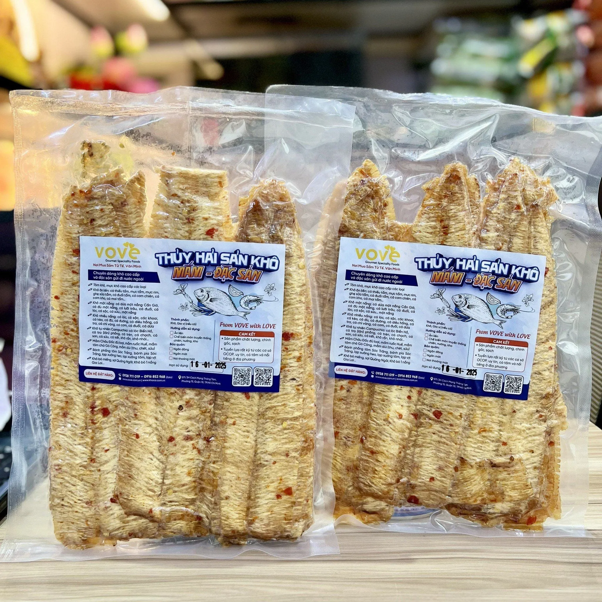 Túi mực cán được hút chân không thích hợp làm quà biếu