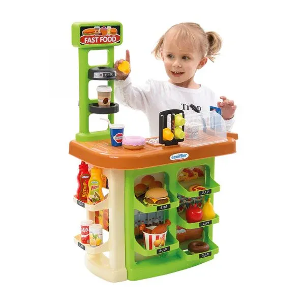 bộ nấu ăn cho bé - Nhà hàng thức ăn nhanh mô phỏng sống động giúp bé học cách giao tiếp