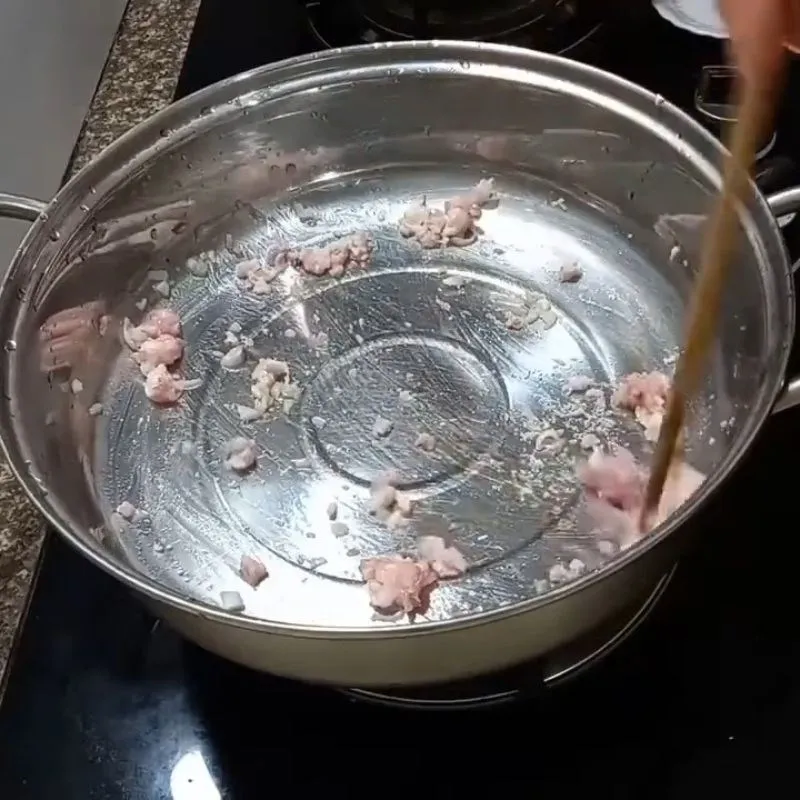 Hoàn thành nồi canh chua