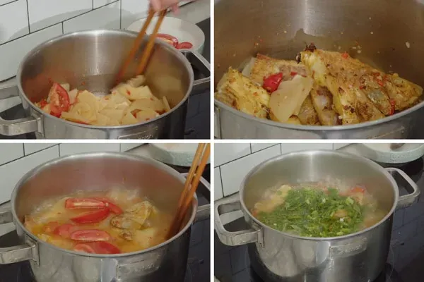 Nấu canh cá măng chua