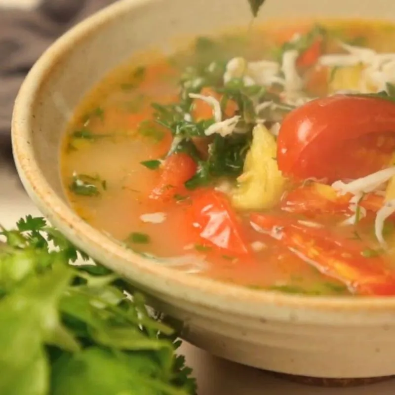 Bước 3 Nấu canh chua cá ngần Canh chua cá ngần